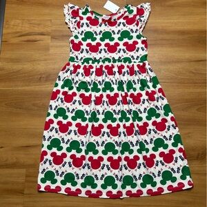 Disney Red and Green Mickey Mouse Kids Casual Dress